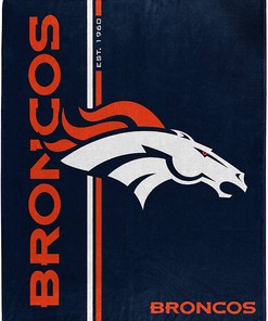 Nfl Denver Broncos Team Colors Sherpa Blanket Fleece Blanket Gifts for Fans