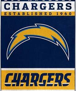 Nfl Los Angeles Chargers Sherpa Blanket Fleece Blanket Gifts for Fans