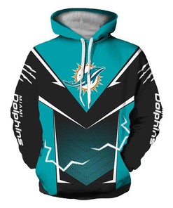 Nfl Miami Dolphins 3D Hoodie Digital Printed