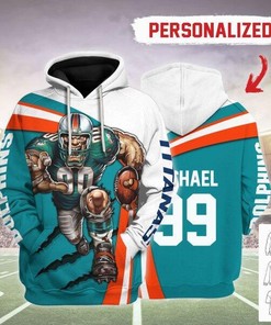 Nfl Miami Dolphins Football Team Hoodie 3D Apparel