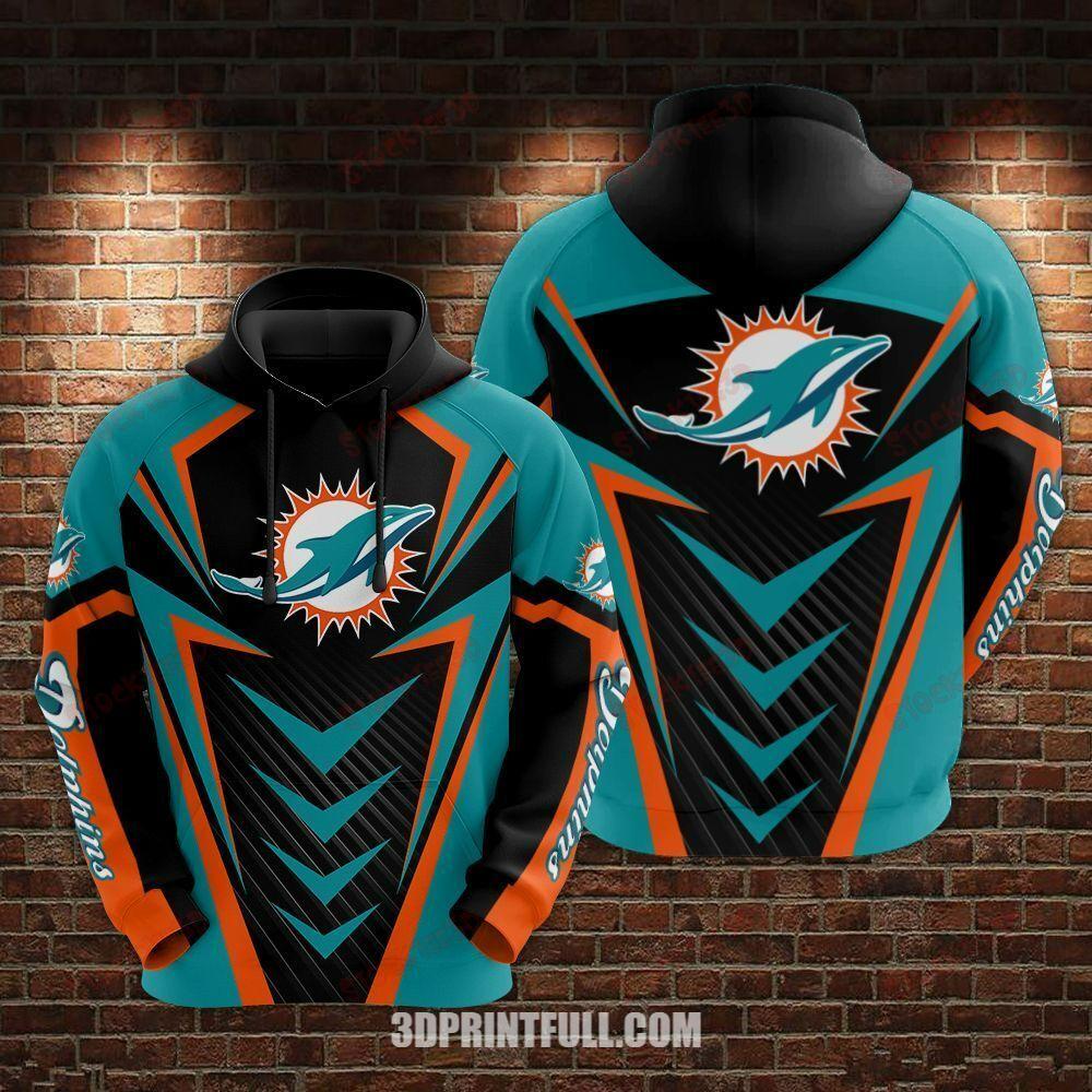 Nfl Miami Dolphins Hoodie 3D For Fans Logo