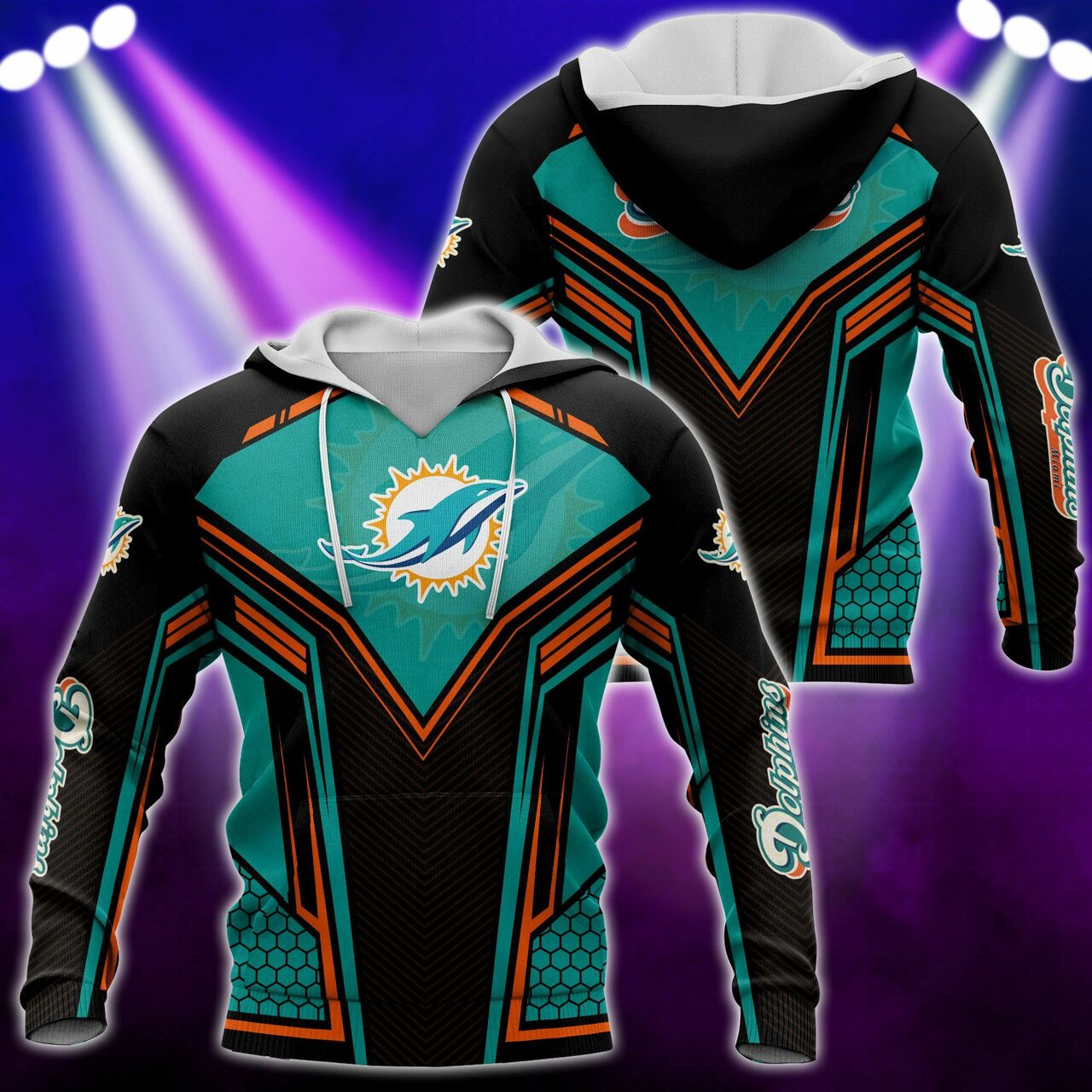 Nfl Miami Dolphins Hoodie 3D For Nfl Fans