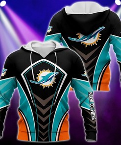 Nfl Miami Dolphins Hoodie 3D Graphic Sport