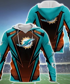 Nfl Miami Dolphins Hoodie 3D Graphic Sport Printing Gifts For Nfl Fans