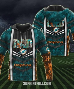Nfl Miami Dolphins Hoodie American Flag Disney Mickey 3D All Over Print