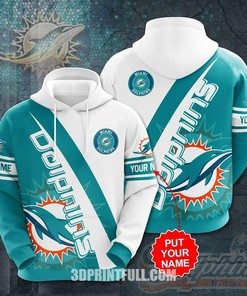 Nfl Miami Dolphins Hoodie Camo Limited Edition All Over Print