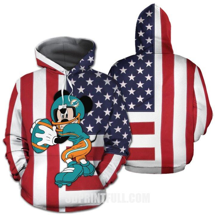 Nfl Miami Dolphins Hoodie Christmas Mickey Limited Edition Unisex