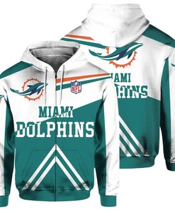 Nfl Miami Dolphins Hoodie Fan 3D Flight Suit Spring Trainer