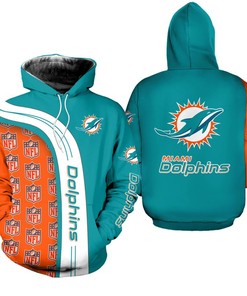 Nfl Miami Dolphins Hoodie Limited Edition All Over Print Gifts For Nfl Fans