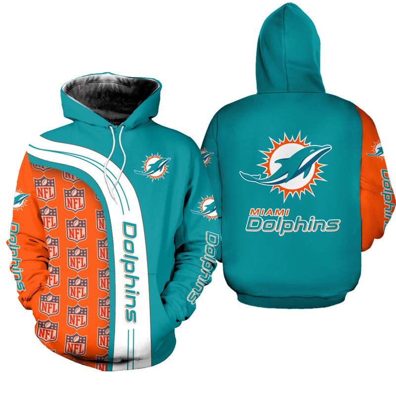 Nfl Miami Dolphins Hoodie Limited Edition All Over Print Gifts For Nfl Fans