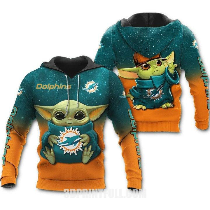 Nfl Miami Dolphins Hoodie Punisher Skull 3D