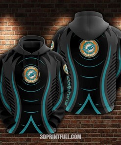 Nfl Miami Dolphins Hoodie Skull 3D Limited Edition All Over Print