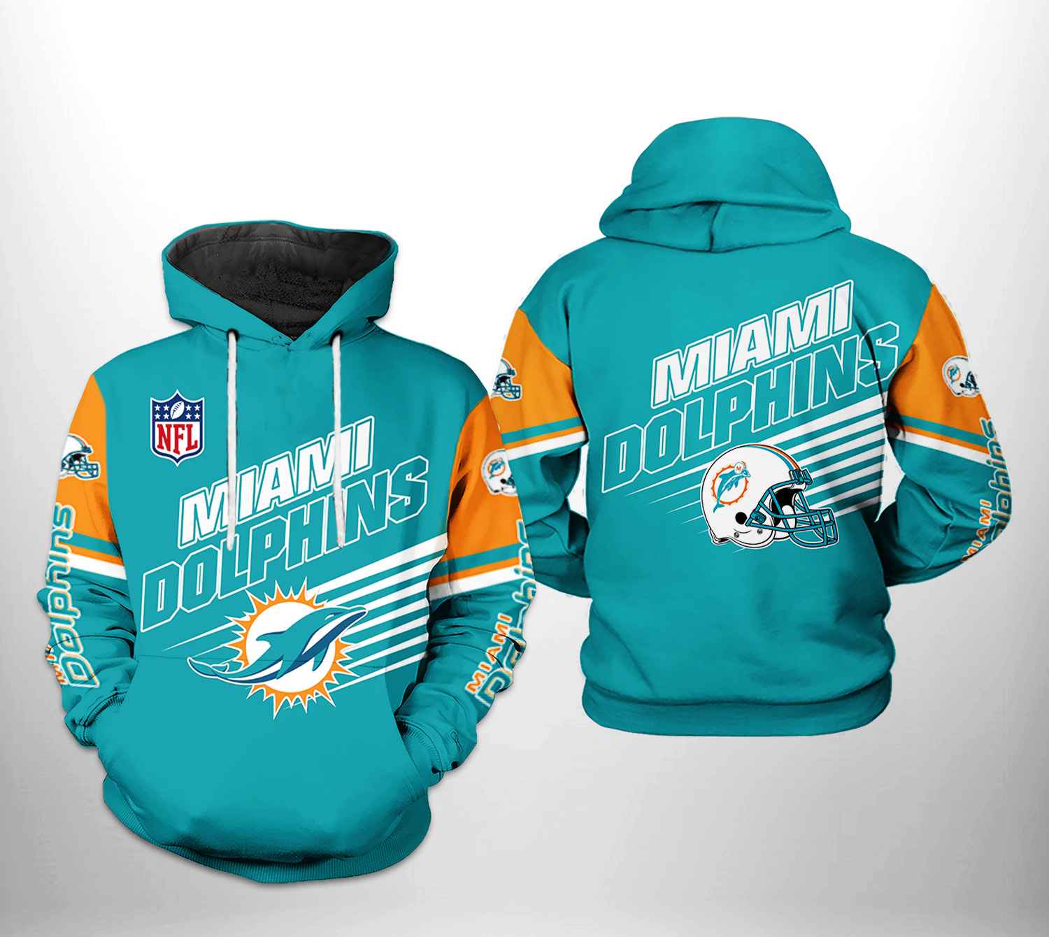 Nfl Miami Dolphins Hoodie Team 3D Printed Gifts For Nfl Fans