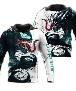 Nfl Miami Dolphins Hoodie Venom 3Dlimited Edition All Over Print