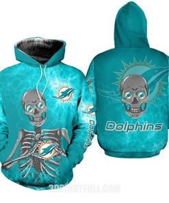 Nfl Miami Dolphins Hoodie With Minnie Limited Edition Over Print Full 3D