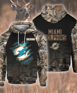 Nfl Miami Dolphins Hunting Hoodie 3D For Fans