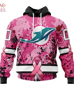 Nfl Miami Dolphins I Pink I Can! In October We Wear Pink Breast Cancer Hoodie 3D