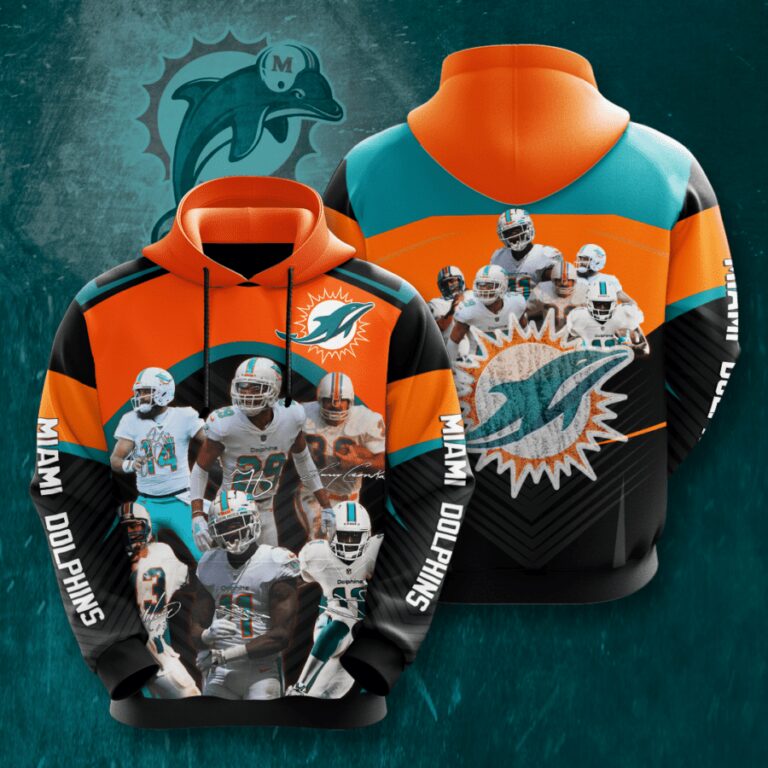 Nfl Miami Dolphins Legend Hoodie 3D For Fans