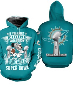 Nfl Miami Dolphins Mickey Mouse Hoodie Limited Edition All Over Print