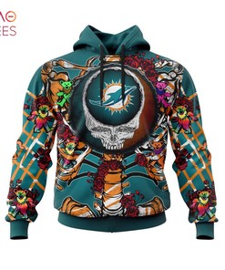 Nfl Miami Dolphins Mix Grateful Dead Hoodie 3D