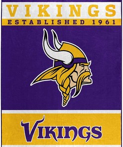 Nfl Minnesota Vikings Sherpa Blanket Fleece Blanket Gifts for Fans