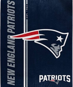 Nfl New England Patriots Team Colors Sherpa Blanket Fleece Blanket Gifts for Fans