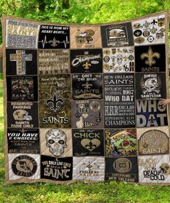 Nfl New Orleans Saints Quilt Blanket Bedding Set
