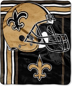 Nfl New Orleans Saints Sherpa Blanket Fleece Blanket Gifts for Fans
