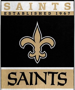 Nfl New Orleans Saints Sherpa Blanket Fleece Blanket Gifts for Nfl Fans