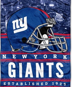Nfl New York Giants Sherpa Blanket Fleece Blanket Gifts for Fans
