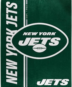 Nfl New York Jets Team Colors Sherpa Blanket Fleece Blanket Gifts for Fans
