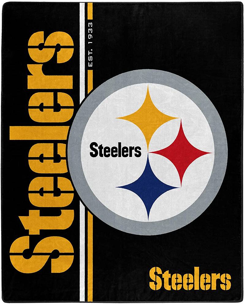 Nfl Pittsburgh Steelers Team Colors Sherpa Blanket Fleece Blanket Gifts for Fans