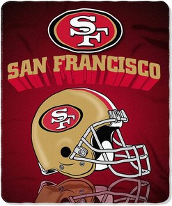 Nfl San Francisco 49ers Sherpa Blanket Fleece Blanket Gifts for Fans
