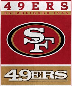 Nfl San Francisco 49ers Sherpa Blanket Fleece Blanket Gifts for Nfl Fans