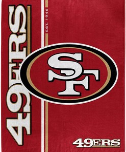 Nfl San Francisco 49ers Team Colors Sherpa Blanket Fleece Blanket Gifts for Fans