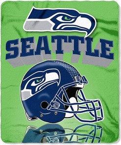 Nfl Seattle Seahawks Sherpa Blanket Fleece Blanket Gifts for Fans