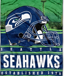 Nfl Seattle Seahawks Sherpa Blanket Fleece Blanket Gifts for Nfl Fans