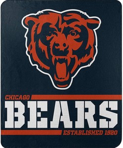 Nfl Team Logo Chicago Bears Team Sherpa Blanket Fleece Blanket Gifts for Fans