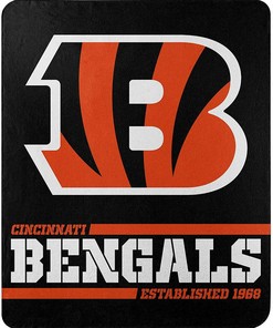 Nfl Team Logo Cincinnati Bengals Team Sherpa Blanket Fleece Blanket Gifts for Fans