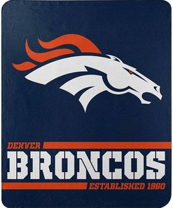 Nfl Team Logo Denver Broncos Team Sherpa Blanket Fleece Blanket Gifts for Fans