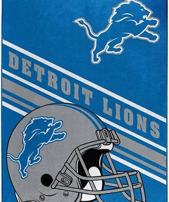Nfl Team Logo Detroit Lions Sherpa Blanket Fleece Blanket Gifts for Fans