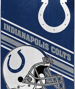 Nfl Team Logo Indianapolis Colts Sherpa Blanket Fleece Blanket Gifts for Fans