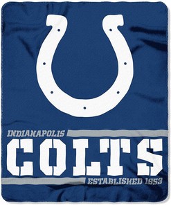 Nfl Team Logo Indianapolis Colts Team Sherpa Blanket Fleece Blanket Gifts for Fans