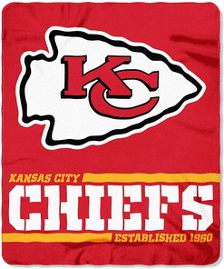 Nfl Team Logo Kansas City Chiefs Team Sherpa Blanket Fleece Blanket Gifts for Fans