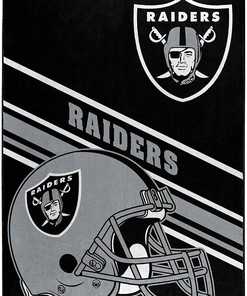 Nfl Team Logo Las Vegas Raiders Sherpa Blanket Fleece Blanket Gifts for Fans