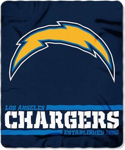 Nfl Team Logo Los Angeles Chargers Team Sherpa Blanket Fleece Blanket Gifts for Fans