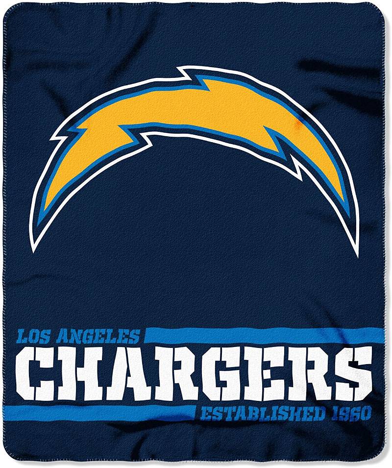 Nfl Team Logo Los Angeles Chargers Team Sherpa Blanket Fleece Blanket Gifts for Fans