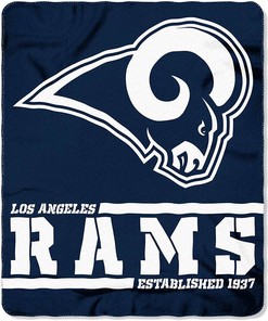 Nfl Team Logo Los Angeles Rams Team Sherpa Blanket Fleece Blanket Gifts for Fans