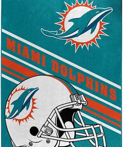 Nfl Team Logo Miami Dolphins Sherpa Blanket Fleece Blanket Gifts for Fans