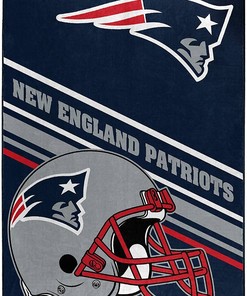 Nfl Team Logo New England Patriots Sherpa Blanket Fleece Blanket Gifts for Fans